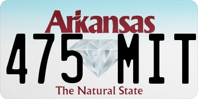 AR license plate 475MIT