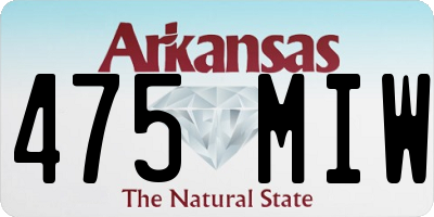 AR license plate 475MIW