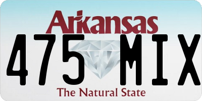 AR license plate 475MIX