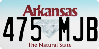 AR license plate 475MJB