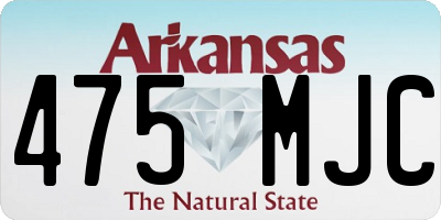 AR license plate 475MJC
