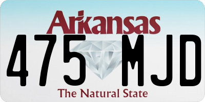 AR license plate 475MJD