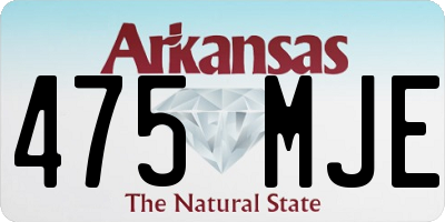AR license plate 475MJE