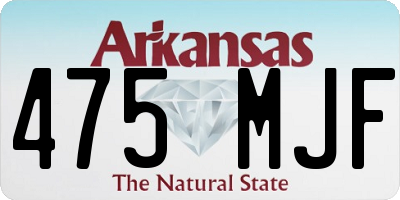 AR license plate 475MJF