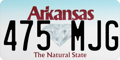 AR license plate 475MJG