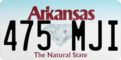 AR license plate 475MJI