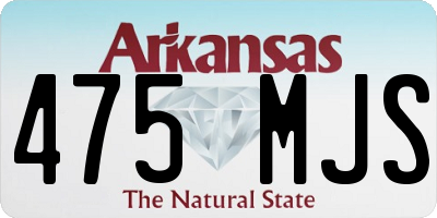 AR license plate 475MJS