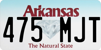 AR license plate 475MJT