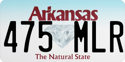 AR license plate 475MLR