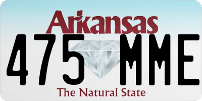 AR license plate 475MME