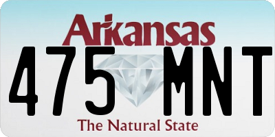 AR license plate 475MNT