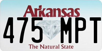 AR license plate 475MPT