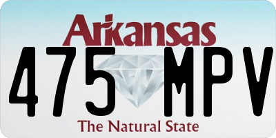 AR license plate 475MPV