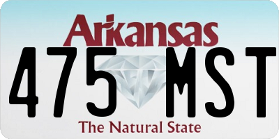 AR license plate 475MST