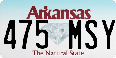 AR license plate 475MSY