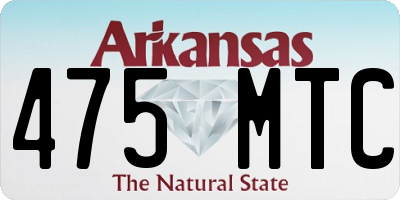 AR license plate 475MTC