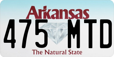 AR license plate 475MTD