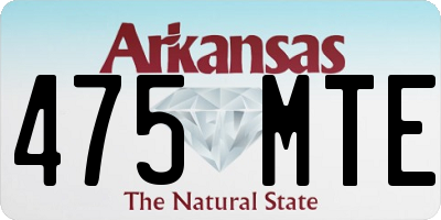 AR license plate 475MTE
