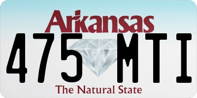 AR license plate 475MTI