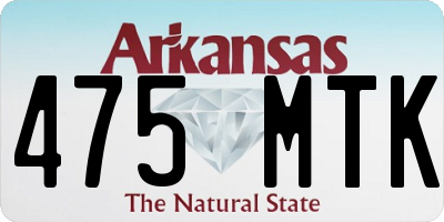 AR license plate 475MTK