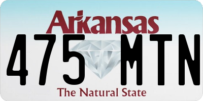 AR license plate 475MTN