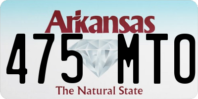 AR license plate 475MTO