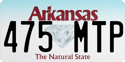 AR license plate 475MTP