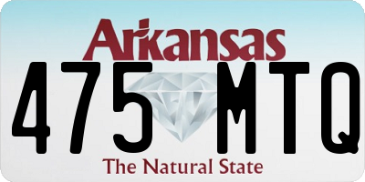 AR license plate 475MTQ