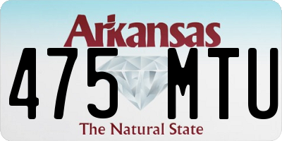 AR license plate 475MTU