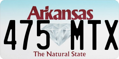AR license plate 475MTX