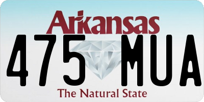 AR license plate 475MUA