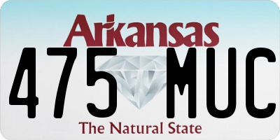 AR license plate 475MUC