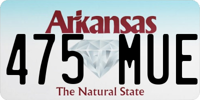 AR license plate 475MUE