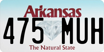 AR license plate 475MUH