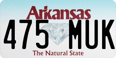 AR license plate 475MUK
