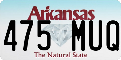 AR license plate 475MUQ