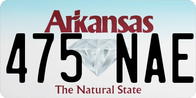 AR license plate 475NAE