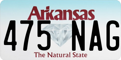 AR license plate 475NAG