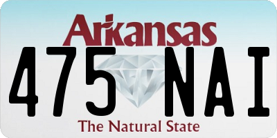 AR license plate 475NAI