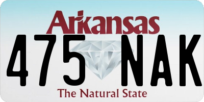 AR license plate 475NAK