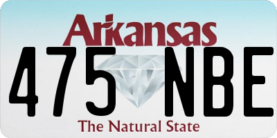 AR license plate 475NBE