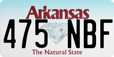AR license plate 475NBF
