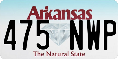 AR license plate 475NWP