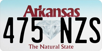 AR license plate 475NZS