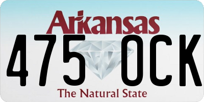 AR license plate 475OCK