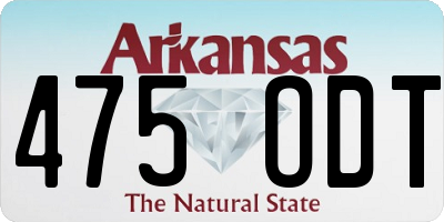 AR license plate 475ODT