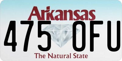 AR license plate 475OFU