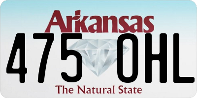 AR license plate 475OHL