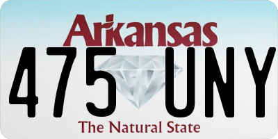 AR license plate 475UNY