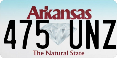 AR license plate 475UNZ